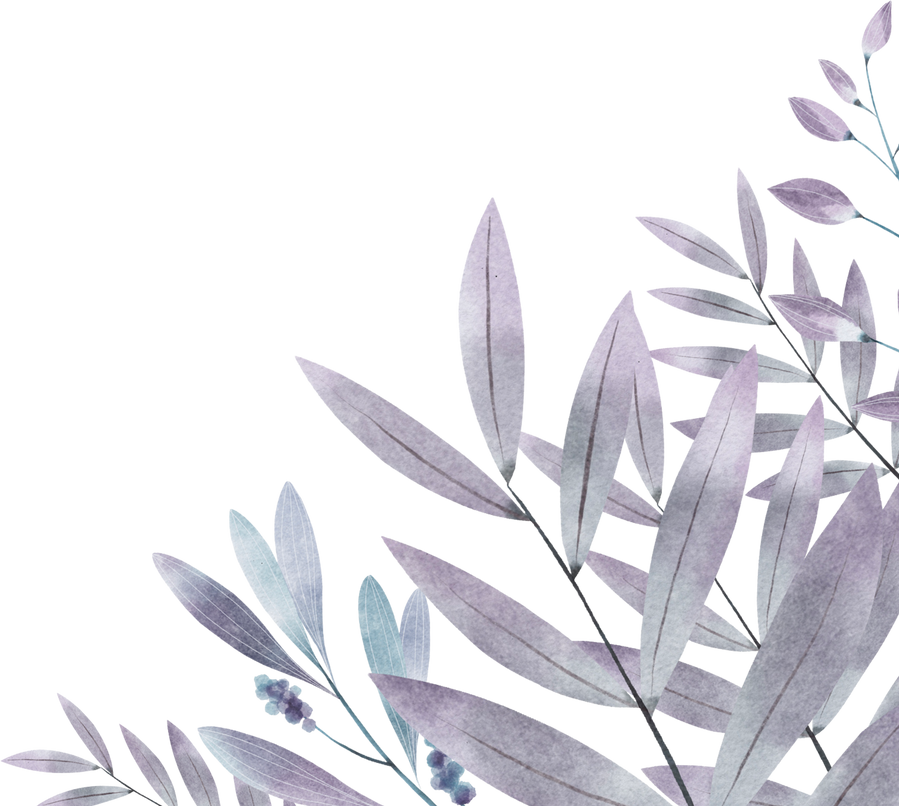Blue Vibrant Leaf Background